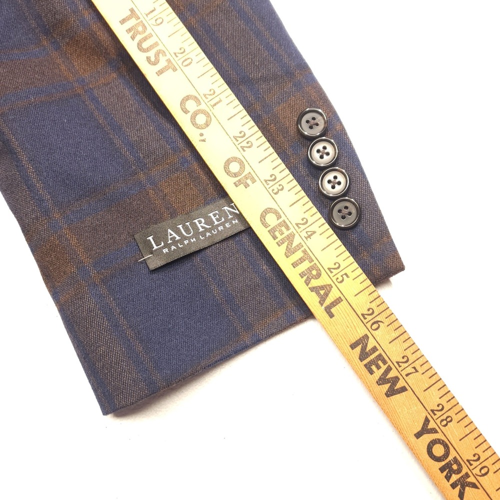Lauren Ralph Lauren Lexington UltraFlex Men's 48R Blue Plaid Blazer NWT - Picture 16 of 16